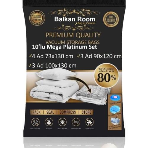 Vacuum The holdall 10'lu Mega Platinum Set Vacuum Storage Bag Vacuum bag
