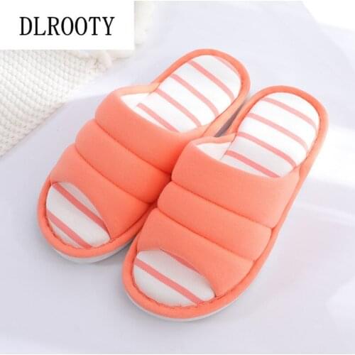 Women Slippers Indoor Flip Flops 2018 New Autumn Winter Warm Fashion Platform Silent Non-slip Shoes Woman Slides Flat Casual