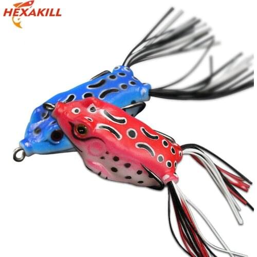 1pcs 5g 8.5g 12.5g rubber Frog Fishing Lures Double Hooks soft baits For Snakehead Bass Lures Frog Fishing Floating Topwater