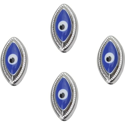 10pcs/lot18*10m Turkey blue evil eye beads CCB Jewelry Accessories Fitting Women Diy Evil Eye Beads Bracelet & Bangles Necklace
