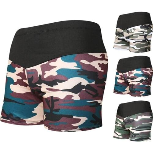 2021 New Fashion Camouflage Print Mens Beach Swimming Trunks Boxer Shorts Beach Pants Adult Swimming Trunks