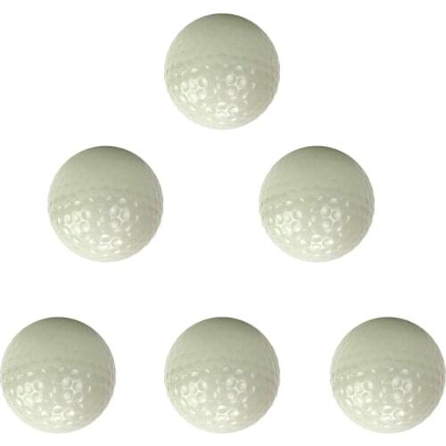 6pcs Night Golfing Luminous Golf Balls Fluorescent Long Lasting Bright Sunlight Glow Golf Club Accessory