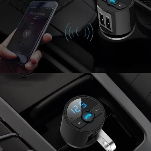 Cigarette Lighter Bluetooth Car MP3 Player Dual USB Charging Car Multi-function Hands-free Call Mini Speaker