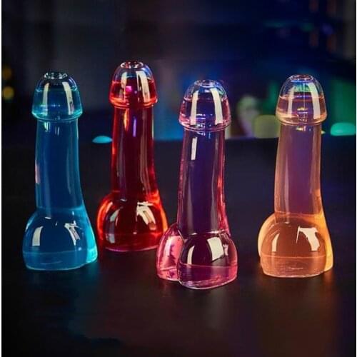 BAR Cocktail Glass Cup Universal Tall Transparent Stem Martini Accessories Bachelorette Party Dick Wine Whiskey Glasses Gafas