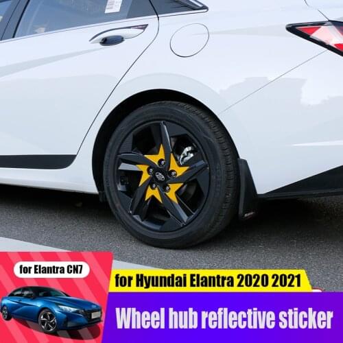 Elantra Avante CN7 2020 2021 17-inch wheels carbon fiber film reflective material decoration modification