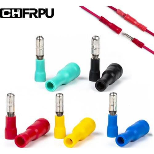 10/20/50/100Pcs Audio Wiring Female and Male Insulated Electric Connector Crimp Bullet terminal FRD MPD