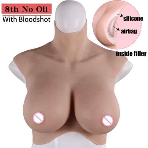 Eyung 8th Generation Crossdresser Male To Female Boob Silicone Breast Forms Breast Plate Fake Chest Drag Queen Breastplate