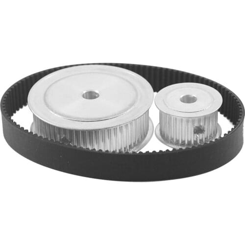 HTD3M Timing Pulley Belt Kit, Reduction 1:2 HTD3M-30T-60T Pulley Wheel 16mm Belt Width HTD3M-339 Rubber Drive Belts