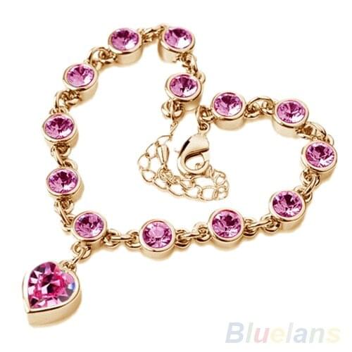 Korea Style Magic Imitation Bracelet Fashion heart Crystal bracelets & bangles for women 1GD7