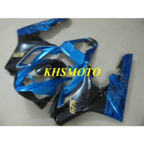 Injection mold Fairing kit for Triumph DAYTONA675 05 06 07 08 Daytona 675 2005 2006 2008 ABS blue black Fairings set+gifts DD03