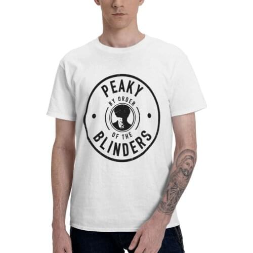 By Order Of The Peaky Blinders Film Movie T-shirt Mens Fashion T Shirt Short Sleeve Cotton Crime Drama TV Quote Tshirt Cool Tee