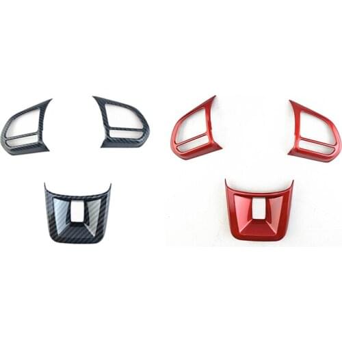3Pcs/Set ABS Car Steering Wheel Button Cover Sticker Interior Decoration for MG5 MG6 MG HS ZS Car Styling