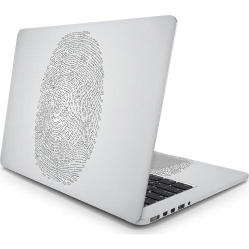 Sticker Master Code Fingerprint Universal Sticker Laptop Vinyl Sticker Skin Cover For 10 12 13 14 15.4 15.6 16 17 19 "Inc Notebook decal for Macbook,asus,Acer,Hp,Lenovo,Huawei,Dell,Msi,Apple,Toshiba,Compaq