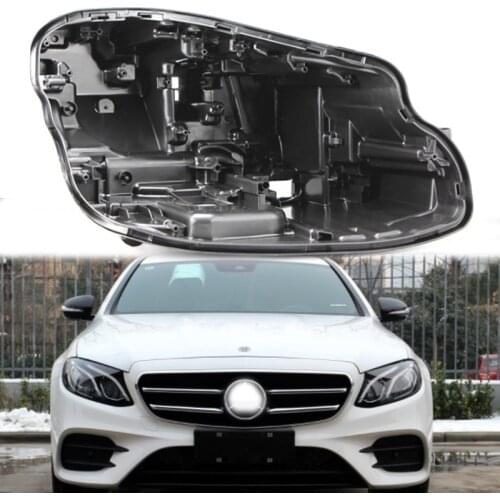E Class W213 shell Black headlight shade Black headlight base for Mercedes-Benz w213 E200LE300L E320L 20162018 Plastic lampshade