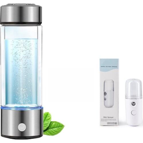 YenvQee 420ML Portable Hydrogen Generator Water Filter Ionizer Pure H2 Rich Hydrogen alkaline Add Usb Humidifier