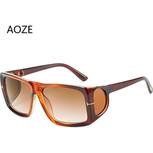 New super large mens high-end sunglasses brand designer retro sunglasses male gradient lens punk uv400