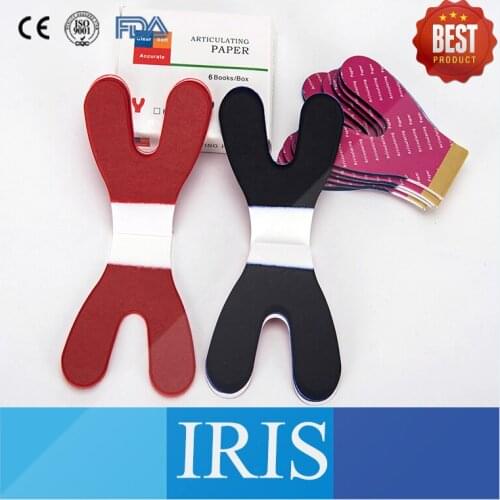 2 Box Good Quality Dental Articulator Paper Full Mouth Dental Horse Shoe Pattern Articulating Paper
