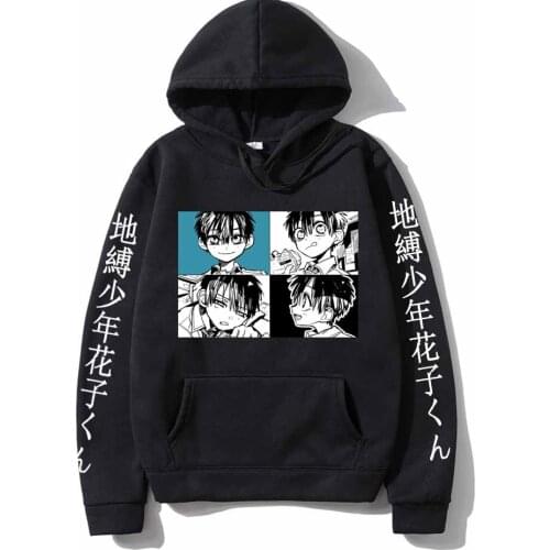 Japanese Anime Toilet Bound Hanako Kun Printed Mens Hoodie Streetwear Casual Sweatshirts