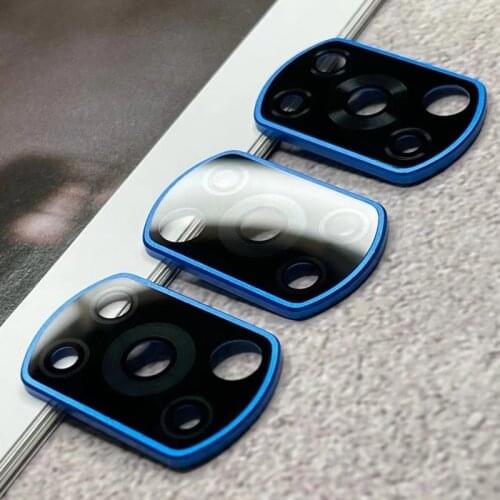 For Xiaomi POCO X3 NFC Camera Lens Protector Case Screen Protective Titanium Alloy Metal Ring + Glass 2 in 1 Back Film