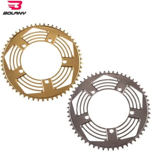 Bolany Road Folding Bike Chainwheel 8 9 10 11 Speed 54T 56T Bicycle 130 BCD BMX Narrow Width Anti-Hanging Chain Crankset Tooth