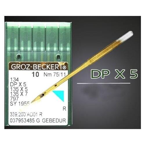 100 pieces/10packs/lot DP*5 Groz beckert golden Industrial sewing machine needles, use in JUKI BROTHER SINGER