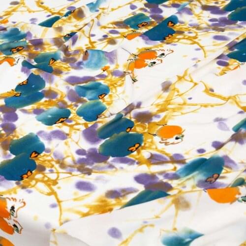 136cm wide 0.5meter/lot a little transparent chiffon soft fabric for lining scarf pajamas cloth Beach dress Long skirt weeding