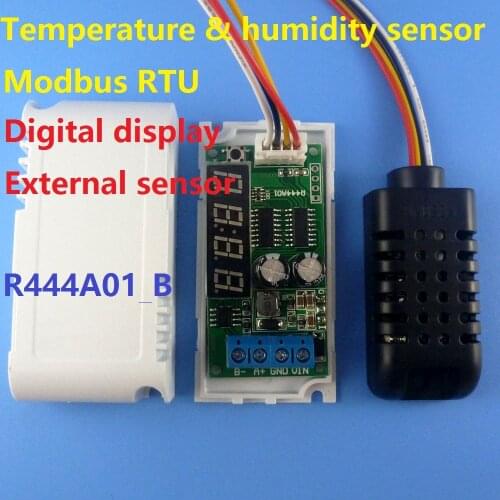 DC 5-24V RS485 Modbus RTU Digital Display with External Temperature and Humidity sensor AM2320 Module repl DS18B20 SHT10 SHT20