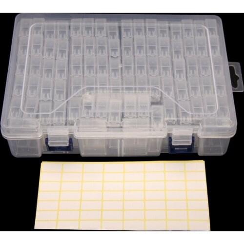 84/56pcs Bottles Diamond Painting Tools Accessories Storage Box Beads Container Diamond Embroidery Stone Mosaic Convenience Box