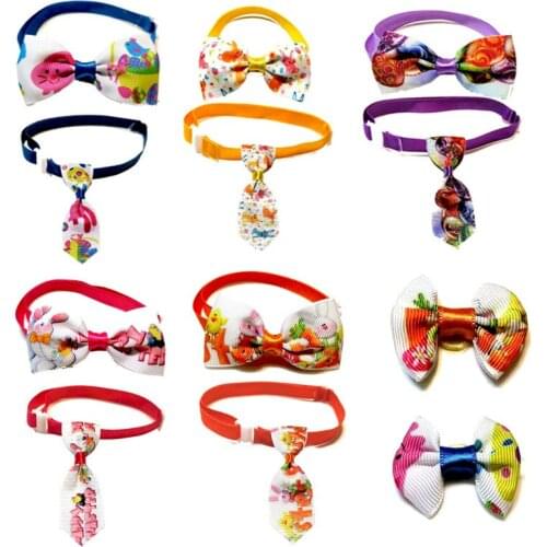 Cat assessoires Pet Tie Dog accessories for small dogs Pet cat New Easter Pet Tie Cat Dog Headwear Set