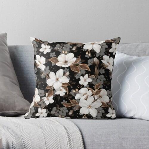 Apple flowers Throw Pillow Cushion Cover Polyester throw pillows case on sofa home living room car seat decor 45x45cm