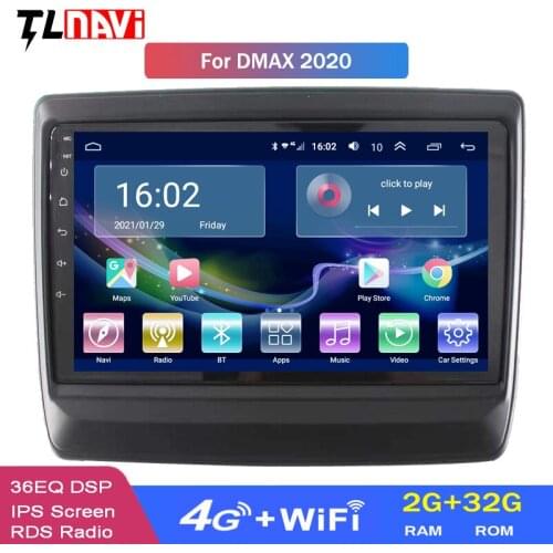 4G LTE 2G RAM 32G ROM Car Radio For Isuzu D-MAX DMAX 2020 Android 10 GPS Navigation Multimedia Player