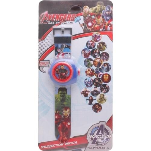 Disney Hulk League of Legends 20 childrens cartoon projection electronic watch boys and girls kindergarten gifts kids watch