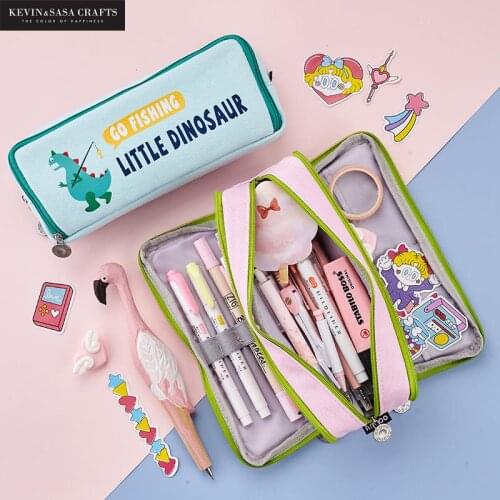 Super Large Capacity Pencil Case Cute Pencilcase School Pen Case Supplies Pencil Bag School Box Pencils Pouch Stationery