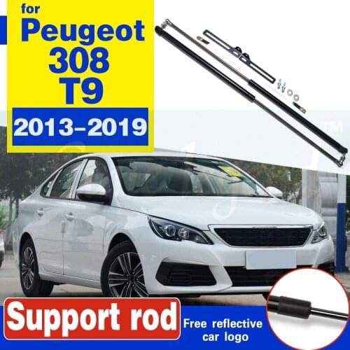 Car Bonnet Hood Support Hydraulic Rod Strut Bars Lift Spring Shock Bracket Car-styling For Peugeot 308 T9 2013 2015 2018 2019