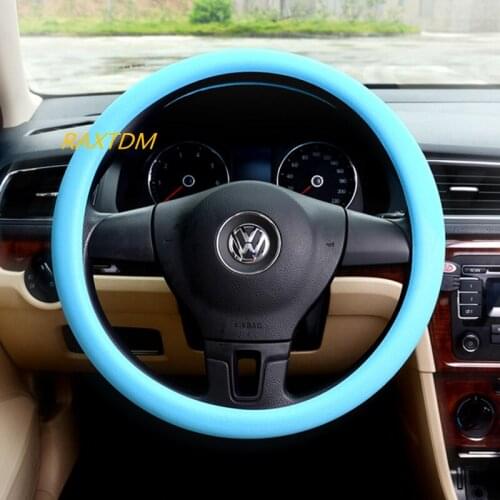 Hot Sales high quality 100% silicone rubber automobile car steering wheel cover