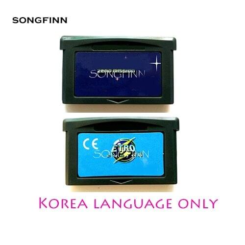 Korea Language for 32 Bit Video Game Cartridge Console Card US/EU Version - Metro Fusion Zero Miso