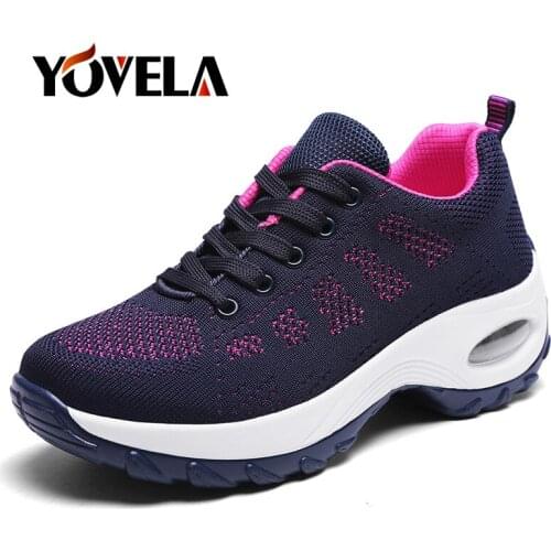 Women Flats Sneakers Comfortable Ladies Slip-on Casual shoes Fashion walking shoes High Quality Women Air cushion Sneaker size42
