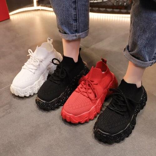 Women Sneakers Woman Mesh Breathable Platform Vulcanized Womens Thick Bottom Sport Shoes Ladies Casual Female Running Footwear