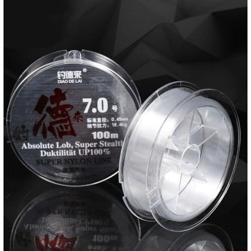 100m Nylon Fishing Line German Original Silk Durable Strong Thread Bulk Outdoor Fishing Tackle Accessories