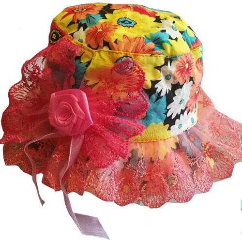 Summer Cap Girls Sun Hat Baby Infant Sun Hat for Kids Summer Hat for Children Cotton Sunscreen Cap Beach 2-6years Babys Hat