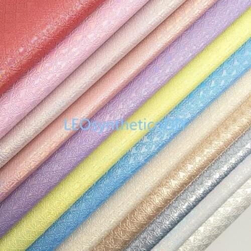 1PC 21X29CM Iridescent Embossed Synthetic Leather Fabric Leather Sheets, PU Leather For Making Bows LEOsyntheticoDIY R279