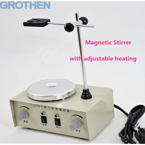 GROTHEN Magnetic Stirrer Laboratory magnetic stirrer magnetic mixer 0-2000rpm 0-1000ml 220VAC 180W a heating