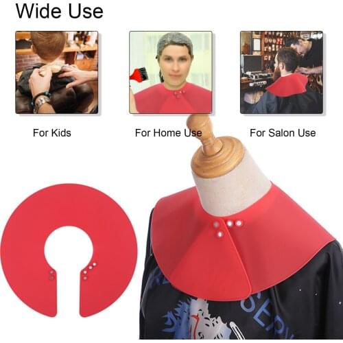 Waterproof Hair Salon Capes With Magnet Buckle Accessories Cape Wrap Collar Shield Salon Neck Cape Hairdressing Barber Tools