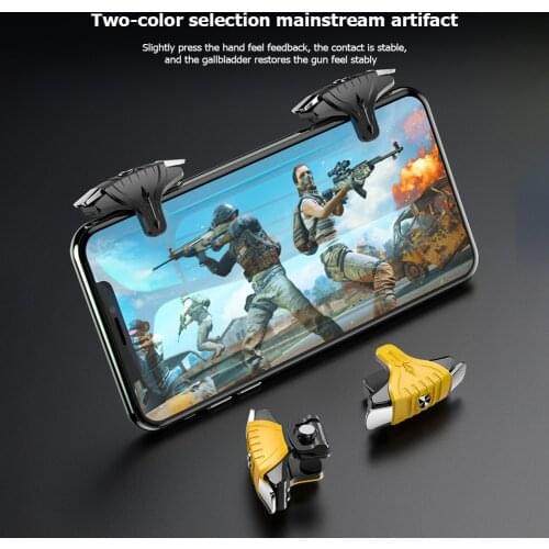 Newest 1 Pair PUBG Mobile Trigger Smartphone Gamepad Controller Gaming Shooter for Apple/Android Trigger Game Fire Button
