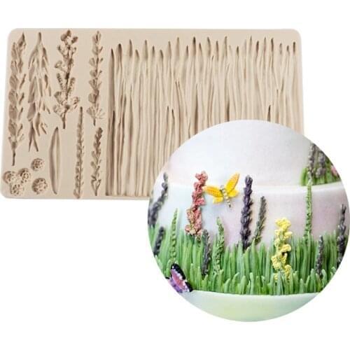 Wholesale 10 pcs Lavender Silicone Mold Sugarcraft Cookie Cupcake Chocolate Baking Mold Fondant Cake Decorating Tools