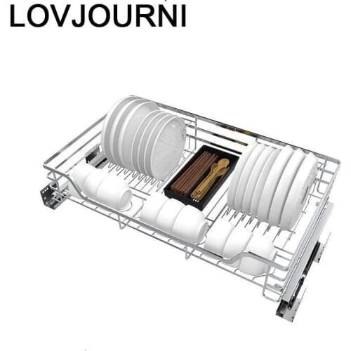 And Storage Rangement Organizador Armario Stainless Steel Cocina Rack Cuisine Kitchen Cabinet Cestas Para Organizar Basket