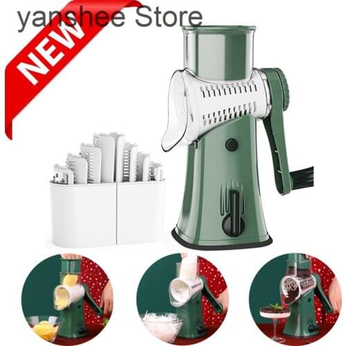 Vegetable cutter, 5-knife cutter, potato and carrot cutter, thick thread, ripple, grinding, garlic, cheese, kitchen, novelty