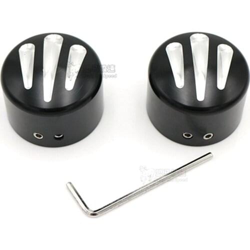 Motorcycle CNC Edge Cut Front Axle Nut Cover Bolt For Harley Davidson Softail Sportster 883 1200 Ultra Classic XL883 XL1200 X48