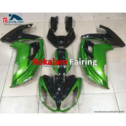 Aftermarket Cowling For Kawasaki Ninja ER-6F 650R 2012 2013 2014 2015 2016 Green Motorcycle Fairing Kit (Injection Molding)