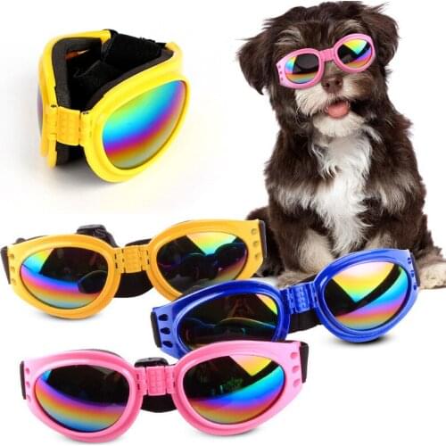 Foldable Dog Sunglasses Wind-proof Anti-picking Glasses Six-color Available Pet Products Accessories